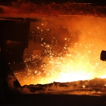 Blast furnace tapping hole rods